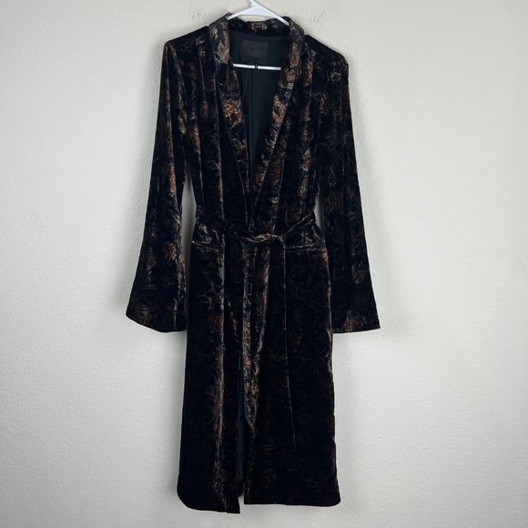 PAIGE Jackets & Blazers - NEW Paige Chrystin Velvet Robe Imaginary Garden Size Small